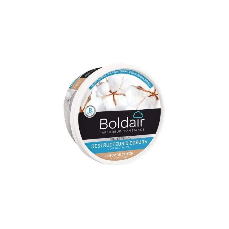 Destructeur d'odeurs Boldair bloc gel 300g fleur de coton