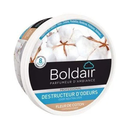 Destructeur d'odeurs Boldair bloc gel 300g fleur de coton