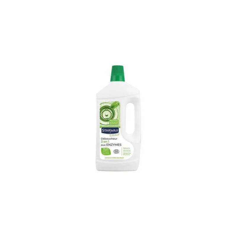 Abflussreiniger 3 in 1 mit Enzymen 1l Ecocert Soluvert