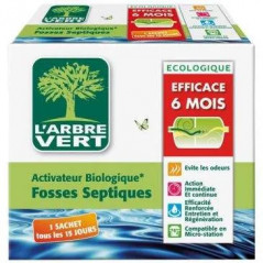 Arbre vert activateur fosses septiques 6 mois