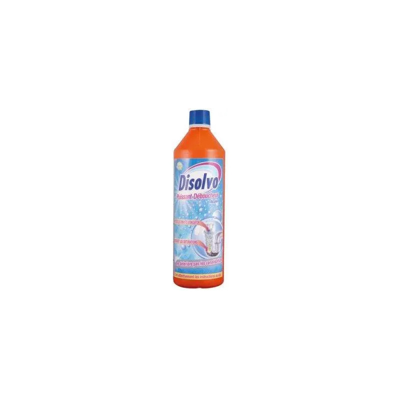 Potente detergente alcalino per scarichi 1L Disolvo