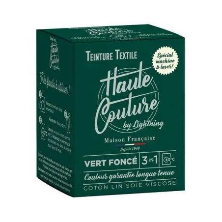 Teinture textile haute couture vert foncé 350g