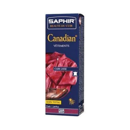 Crème cirage Canadian tube 75ml noir Saphir