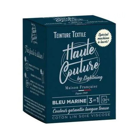 Teinture textile haute couture bleu marine 350g