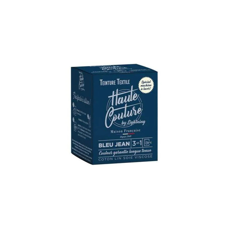 Teñido textil vaqueros azules de alta costura 350g