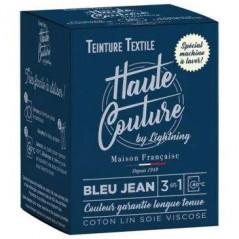 Teñido textil vaqueros azules de alta costura 350g