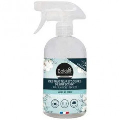 Boldair destructeur odeurs desinfectant fleur de coton 500ml