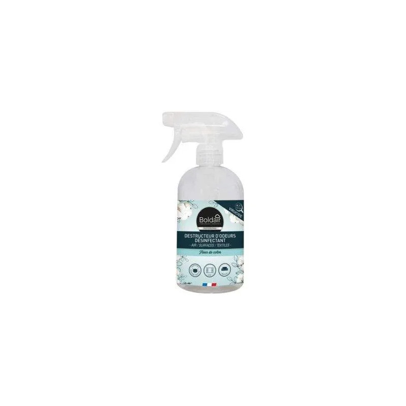 Boldair destructeur odeurs desinfectant fleur de coton 500ml