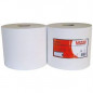 White wiping spool 1000f 22x30cm 2 ply white wadding