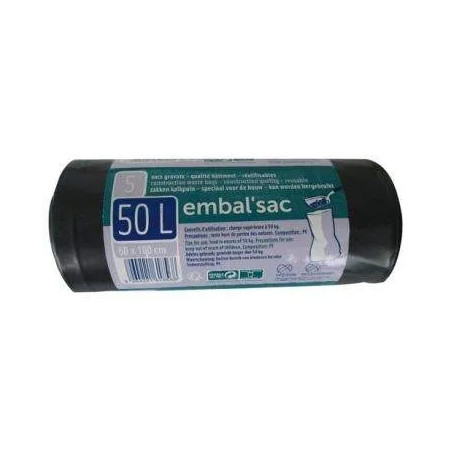 Garbage bag 50l x5 0pg05568