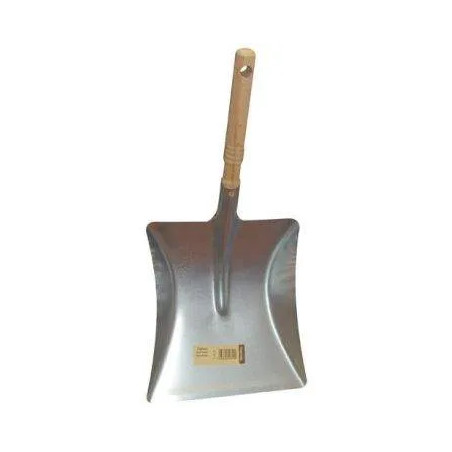 Metal shovel with wooden handle, nature range