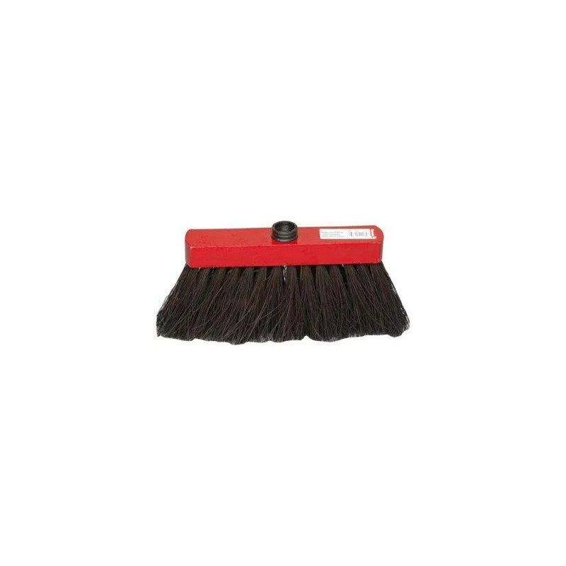 Piassava broom with black basin