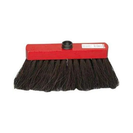 Piassava broom with black basin