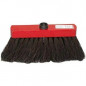 Piassava broom with black basin