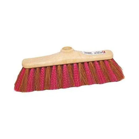 Coco broom with polypropylene zebra