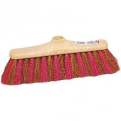 Coco broom with polypropylene zebra