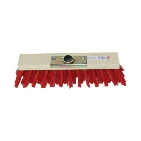 Balai cantonnier pvc rouge 31cm