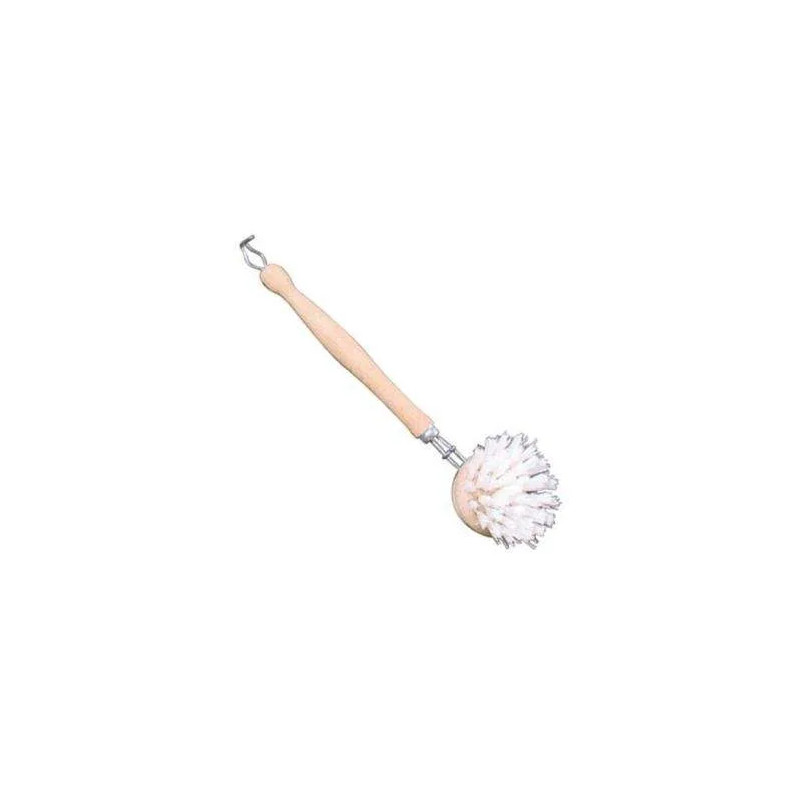 Brosse vaisselle bois nylon + manche