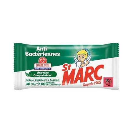 Antibacterial wipes St Marc x60.