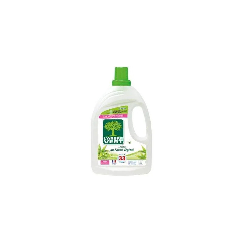 Arbre vert lessive savon vegetal 1.5l 33 lavages