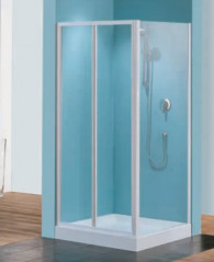 Porte pliante Riviera S, largeur 78 à 84 cm avec verre transparent