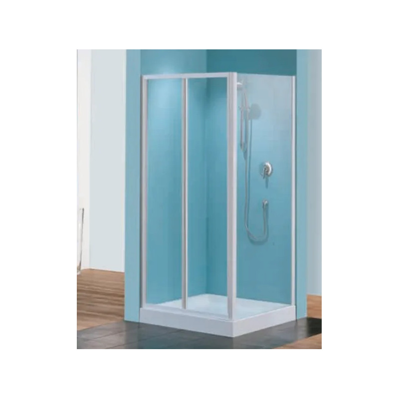 Puerta plegable Riviera S, anchura de 78 a 84 cm con cristal transparente