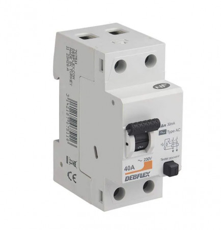 Interrupteur differentiel 2P 30MA 40A type AC