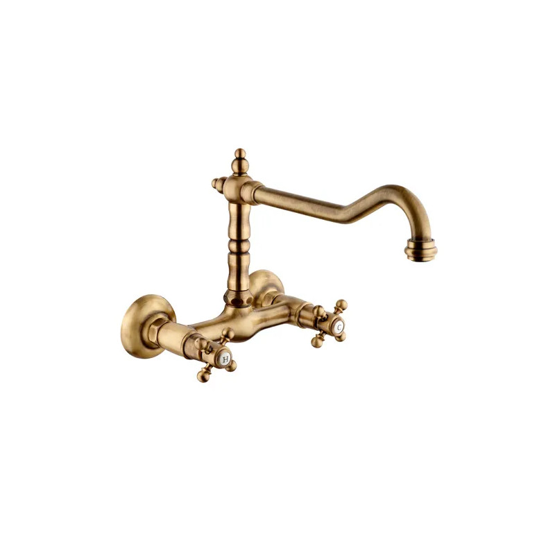 TIFFANY old bronze wall-mounted sink mixer 