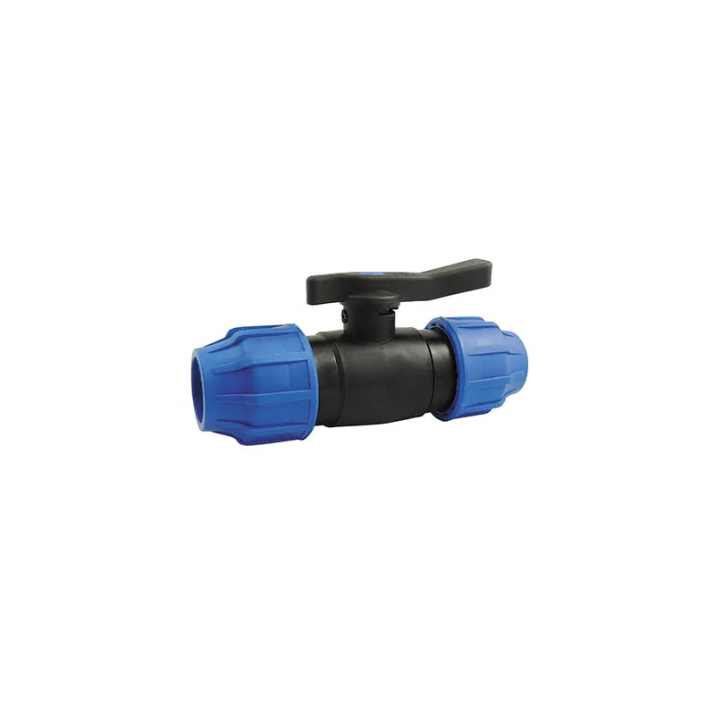 Polypropylene compression valve for PE/PPR pipes, diameter 20 mm