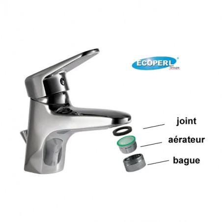 Mousseur aérateur mâle 20x100, 4L / min pour robinet design