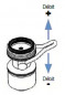 Aireador de caudal variable de 0,5 a 4,5 litros por minuto, F22x100 y M24X100