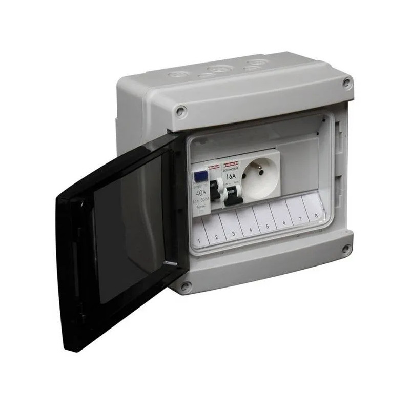 IP65 waterproof garden box Inter Diff with circuit breaker and socket