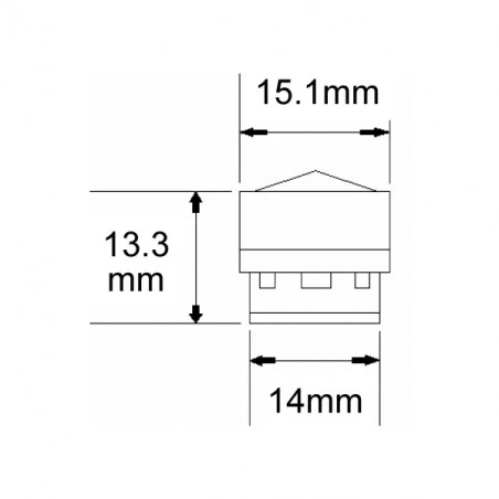 Mousseur aérateur 6 litres/minute, mâle 18 x 100 spécial robinet design