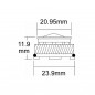 Integrierter Perlator-Schäumer 6L / Minute, 24 x 100