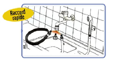 6-litre/minute hand shower, hose and jetbreaker kit with holder