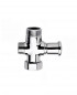 Chrome-plated brass shower column diverter, 9 liters / minute