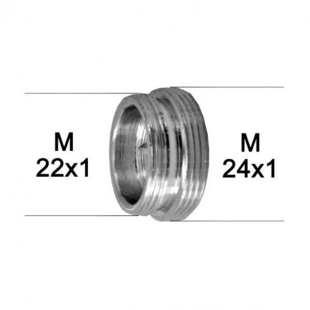 Raccord Adaptateur UNIVERSEL Robinet 24x100 Mâle à Mâle 22x100