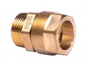 Raccord à compression pour tuyau multicouches diamètre 16mm, mâle 15x21.