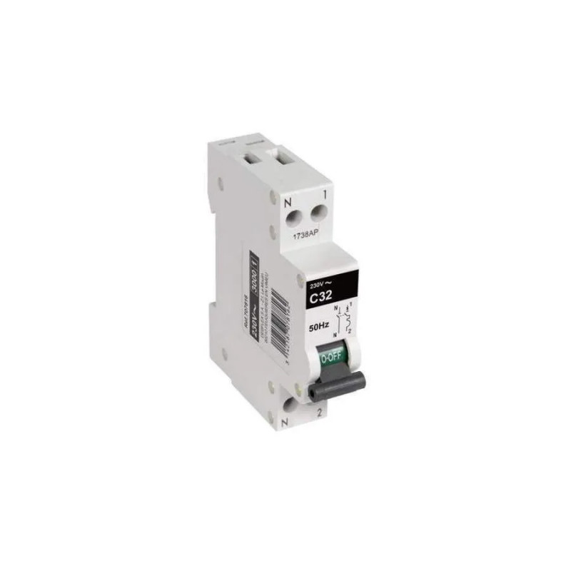 Circuit breaker 3KA phase + neutral 32A.