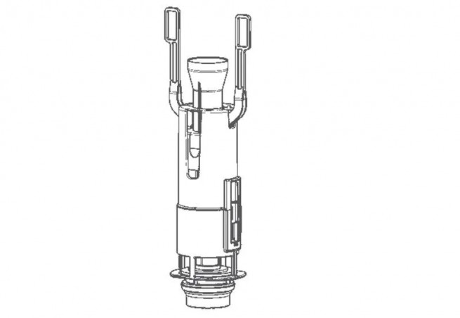 Mécanisme de chasse 80 integra pour réservoir WC