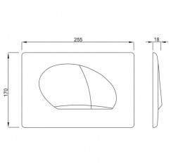 Pannello di controllo OVATE DUO bianco