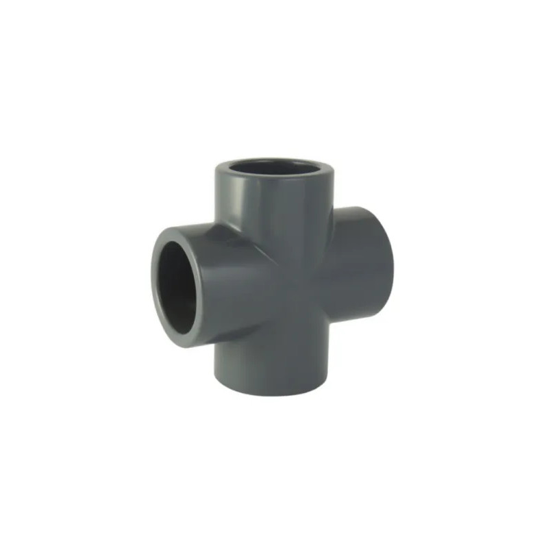 Cross PVC pressure diameter 25 mm for gluing