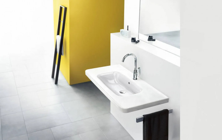 Mitigeur lavabo 210 \"Zebris\", bec haut pivotant avec bonde