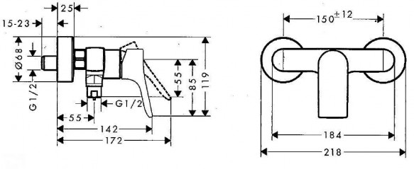 ZEBRIS shower mixer