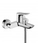 Wall-mounted bath and shower mixer ZEBRIS