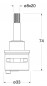 Two-outlet changeover cartridge for flush-mounted unit