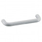 Asa de alambre de pvc blanco, L.105mm, A.10mm, P.28mm, distancia entre ejes 96mm, 1 pieza con tornillos.