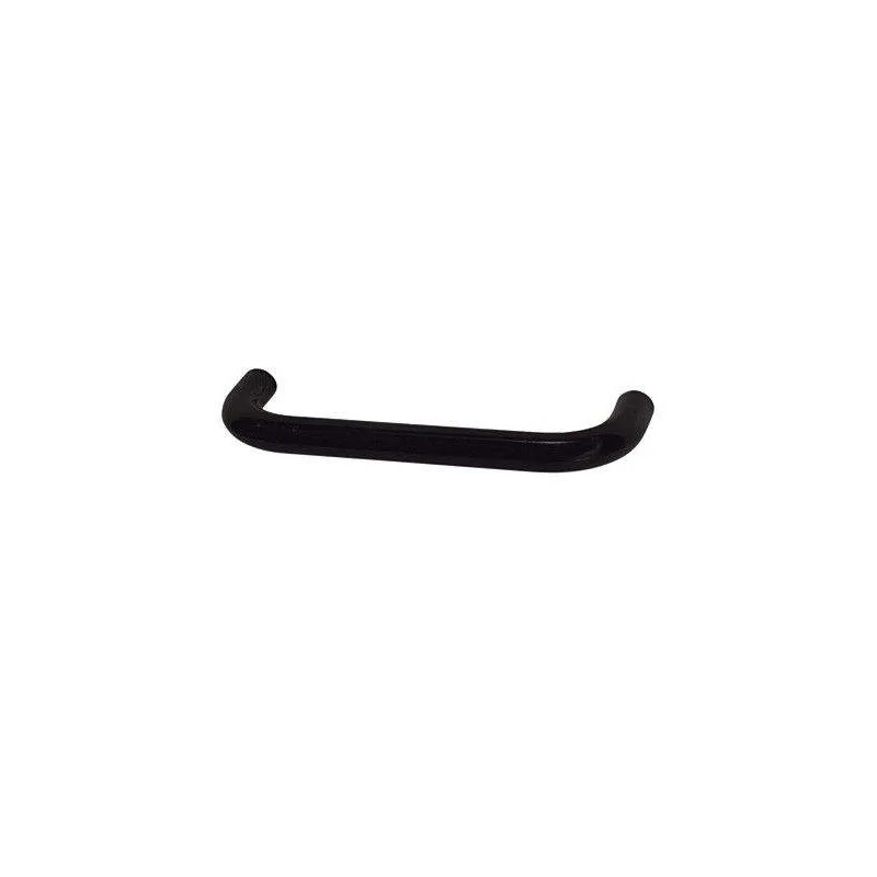 Black pvc wire handle, L.105mm, W.10mm, D.28mm, center distance 96mm, 1 piece with screws.