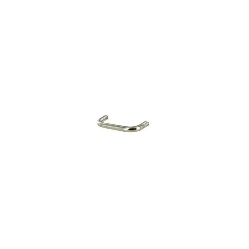 Wire handle with chrome-plated steel insert, W.104mm, D.8mm, D.28mm, 96mm pitch, 1 piece with screws.