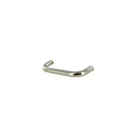 Wire handle with chrome-plated steel insert, W.72mm, D.8mm, D.28mm, 64mm pitch, 1 piece with screws.